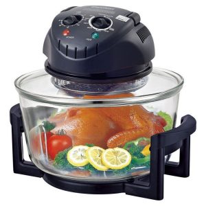 20L (21 Qt) Large Capacity Glass Bowl Air Fryer – Multi-Function Oven for Healthy Family Cooking